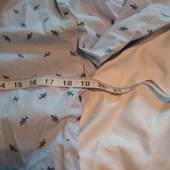 Tommy Hilfiger Men's L/S Button Up Slim Fit Shirt L 16 34/35 Lobster Print - Picture 2 of 7